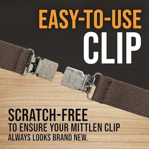 Hold’Em Mitten Glove Clips for Toddler & Kids Extra Tight Grip - Brown - Picture 6 of 6